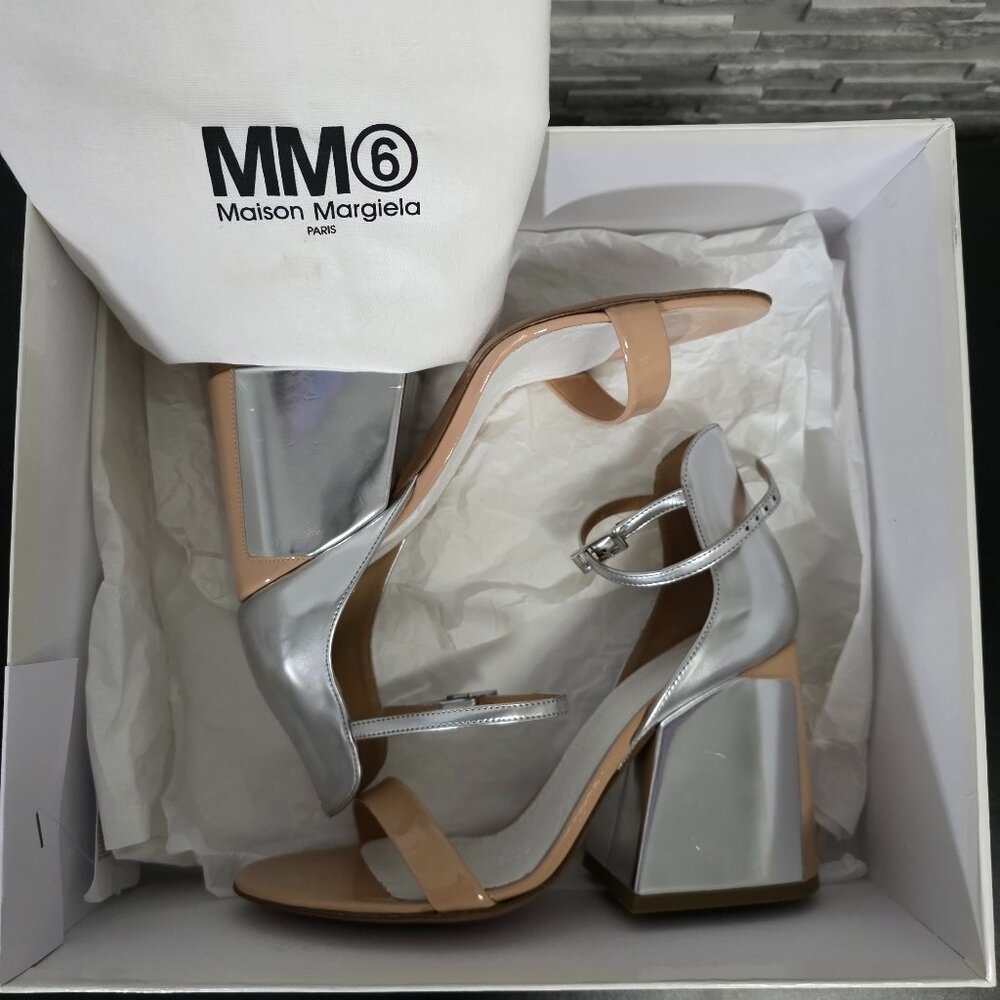MAISON MARGIELA MM6 PARIS WOMEN'S SANDALS SIZE 8 US 7 MADE IN ITALY